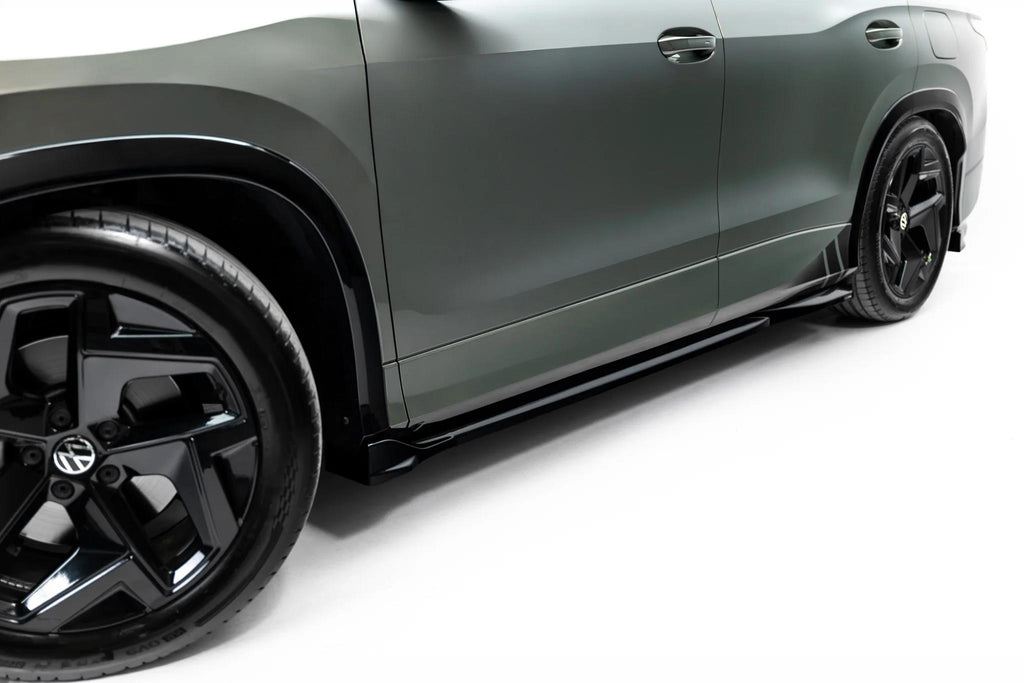 Maxton Design Seitenschweller für Volkswagen Tayron Mk1 [2024-] | Schwarz Hochglanz | ABS-Kunststoff