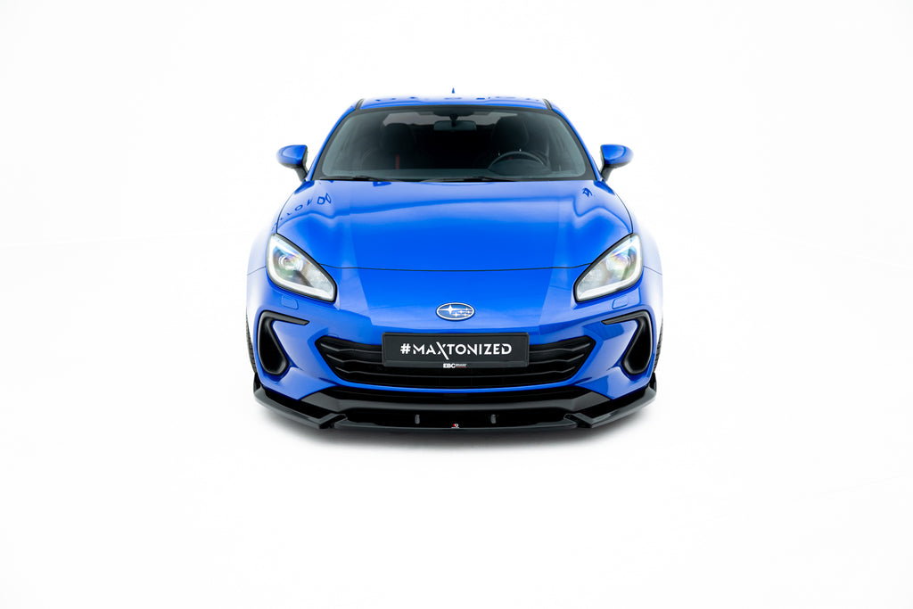 Maxton Design Street+ Spoilerlippe Front Ansatz V.1 passend für Subaru BRZ Mk2 schwarz Hochglanz