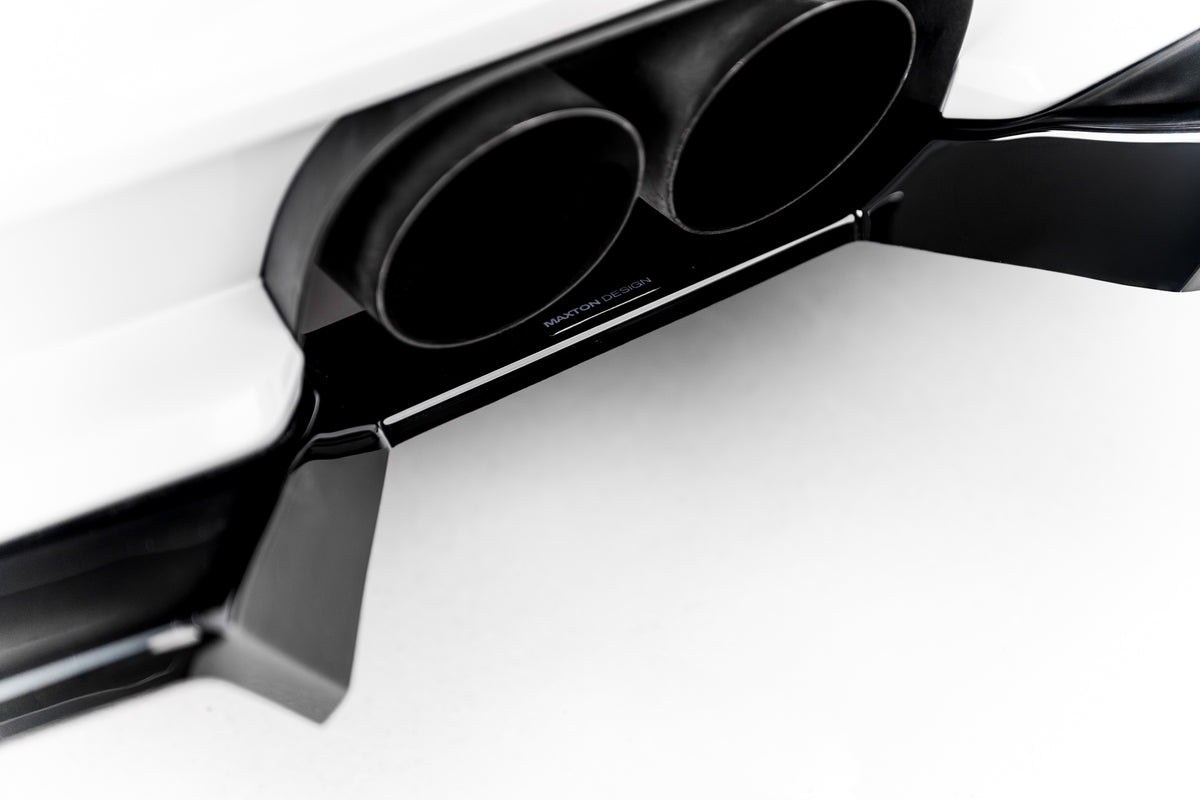 Maxton Design Street+ Mittlerer Diffusor RACE für Porsche 911 GT3 991 [2011-2016] | Schwarz Hochglanz | ABS-Kunststoff
