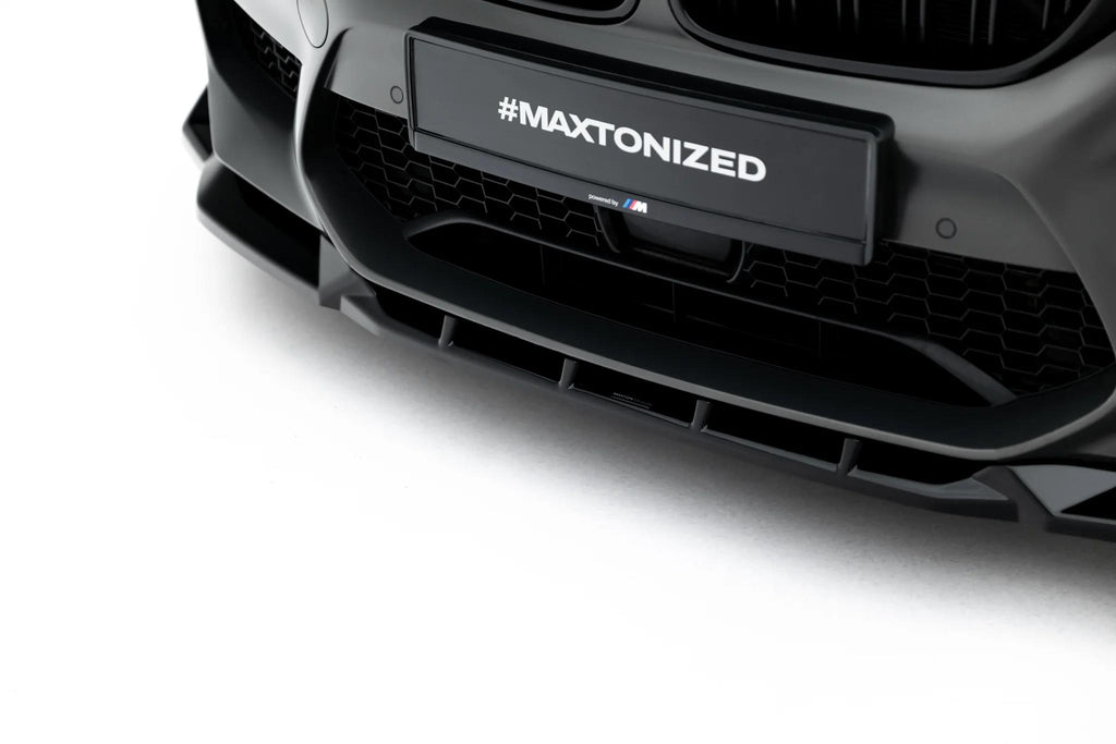 Maxton Design Street+ Spoilerlippe Front Ansatz V.3 passend für BMW M5 F90 schwarz Hochglanz