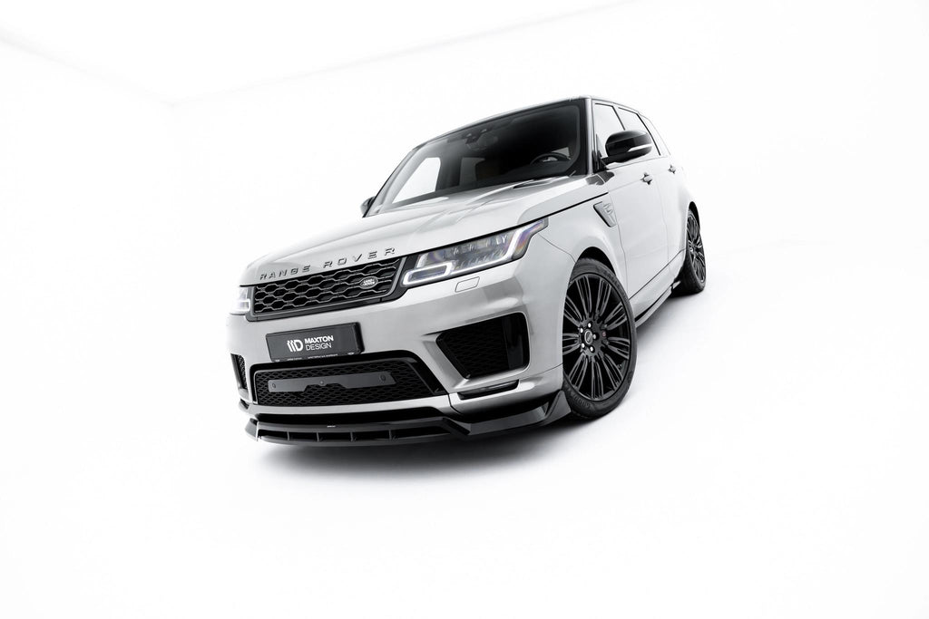 Maxton Design Street+ Spoilerlippe Front Ansatz passend für Land Rover Range Rover Sport Mk2 Facelift schwarz Hochglanz