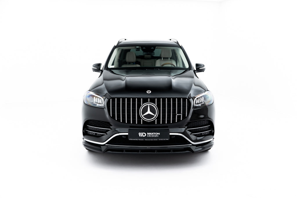 Maxton Design Street+ Spoilerlippe Front Ansatz V.2 passend für Mercedes-Benz GLS AMG-Line X167 schwarz Hochglanz