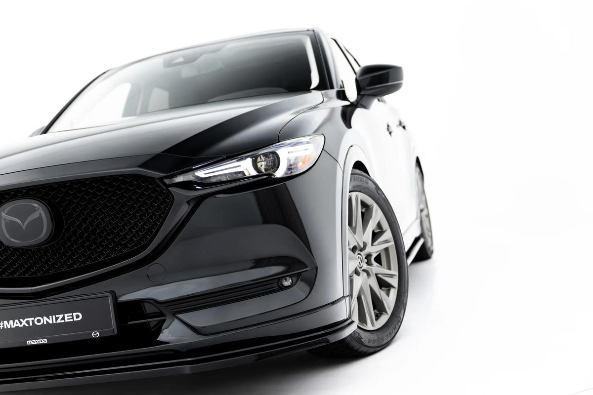 Maxton Design Frontspoiler für Mazda CX-5 Mk2 Facelift [2021-2025] | Schwarz Hochglanz | ABS-Kunststoff