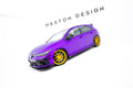 Maxton Design Seitenschweller Flaps passend für VW Golf R Hatchback Mk8 / Mk8 Facelift schwarz Hochglanz