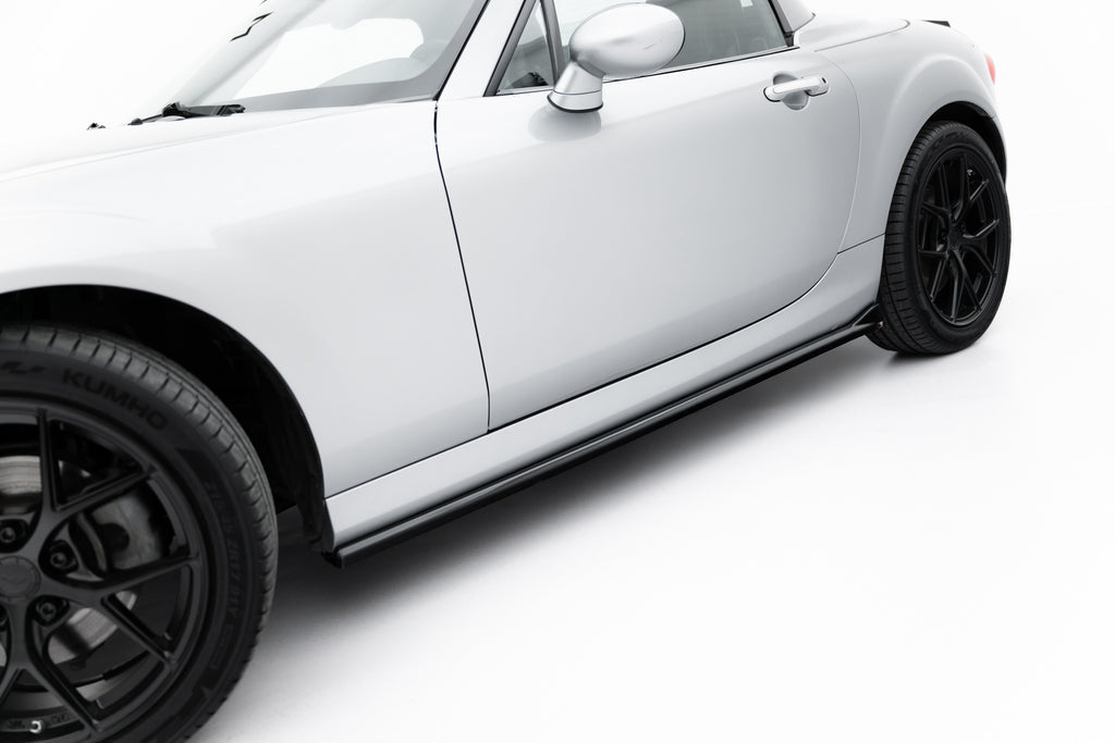 Maxton Design Street+ Seitenschweller Leisten passend für Mazda MX-5 Mk3 (NC) Facelift schwarz Hochglanz