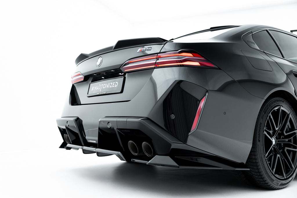 Maxton Design Street+ Mittlerer Diffusor RACE passend für BMW M5 Limousine / Touring G90 schwarz Hochglanz