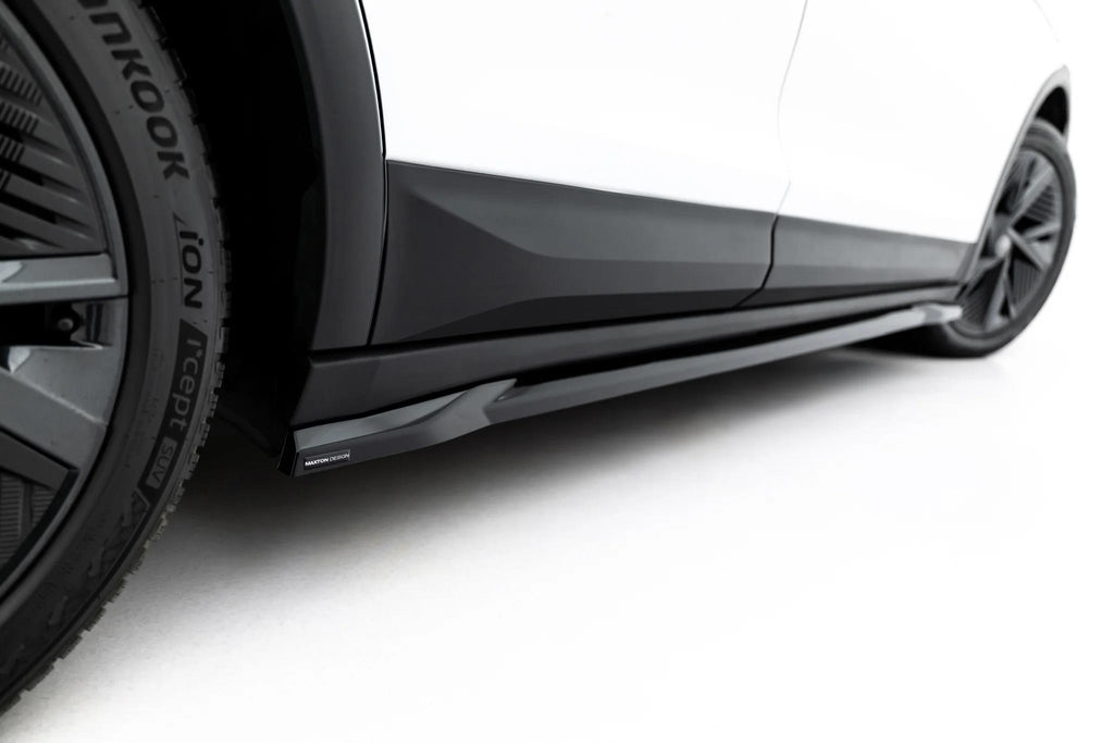 Maxton Design Street+ Seitenschweller Leisten Passend für Skoda Elroq RS Mk1 Schwarz Hochglanz