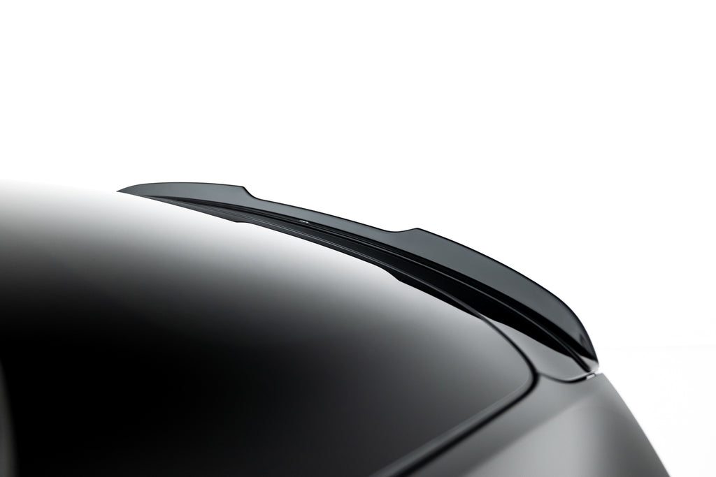 Maxton Design Niedriger Spoiler CAP passend für Porsche Macan EV Mk1 schwarz Hochglanz