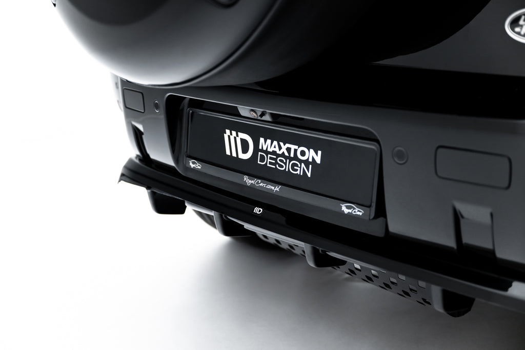 Maxton Design Street+ Mittlerer Diffusor RACE passend für Land Rover Defender Mk4 schwarz Hochglanz