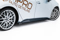 Maxton Design Street Pro Street+ Seitenschweller Leisten + Flaps passend für Cupra Born Mk1 schwarz Hochglanz