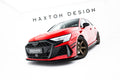 Maxton Design Street Pro Street+ Spoilerlippe Front Ansatz + Flaps passend für Audi RS3 Sportback 8Y Facelift schwarz Hochglanz
