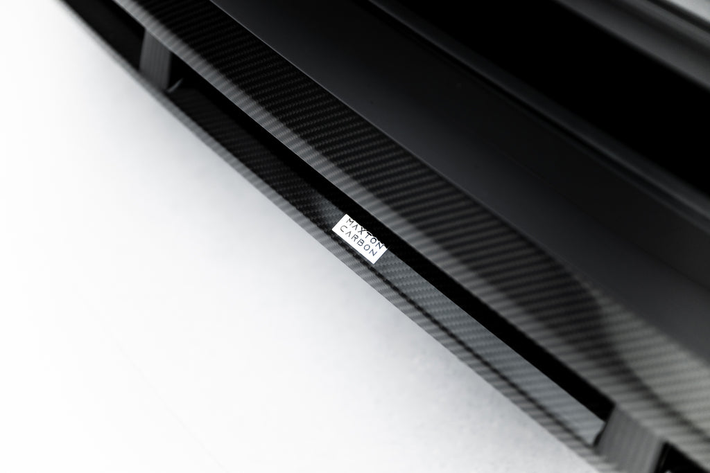 Maxton Design Prepreg Carbon Fiber Street+ Spoilerlippe Front Ansatz passend für Audi SQ8 / Q8 S-Line Mk1 Facelift