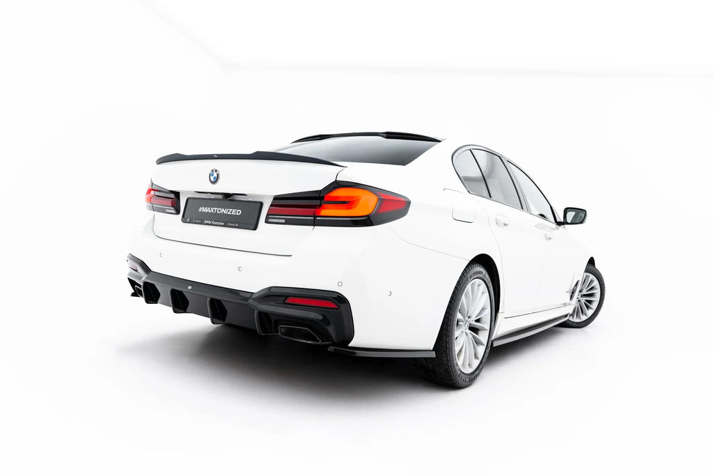 Maxton Design Diffusor Heck Ansatz Passend für Bmw 5er M-Paket Limousine / Touring G30 / G31 / G30 Facelift / G31 Facelift