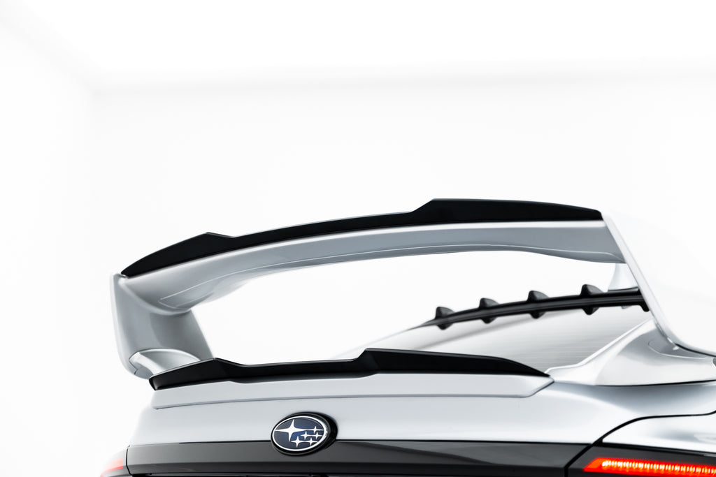 Maxton Design Höher Spoiler CAP passend für Subaru WRX STI Mk2 schwarz Hochglanz