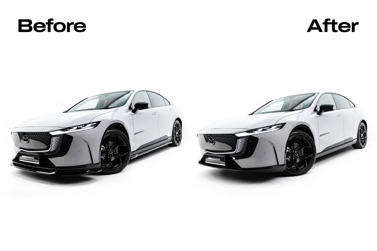 Maxton Design Street+ Seitenschweller Leisten für Mazda 6e Mk1 [2024-] | Schwarz Hochglanz | ABS-Kunststoff | mit TTG (eintragungsfrei)