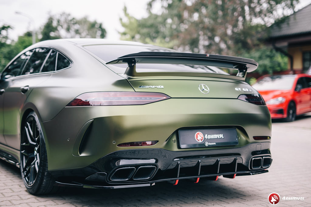 Maxton Design Spoiler CAP passend für Mercedes-AMG GT 63S 4-Door Coupe X290 schwarz Hochglanz