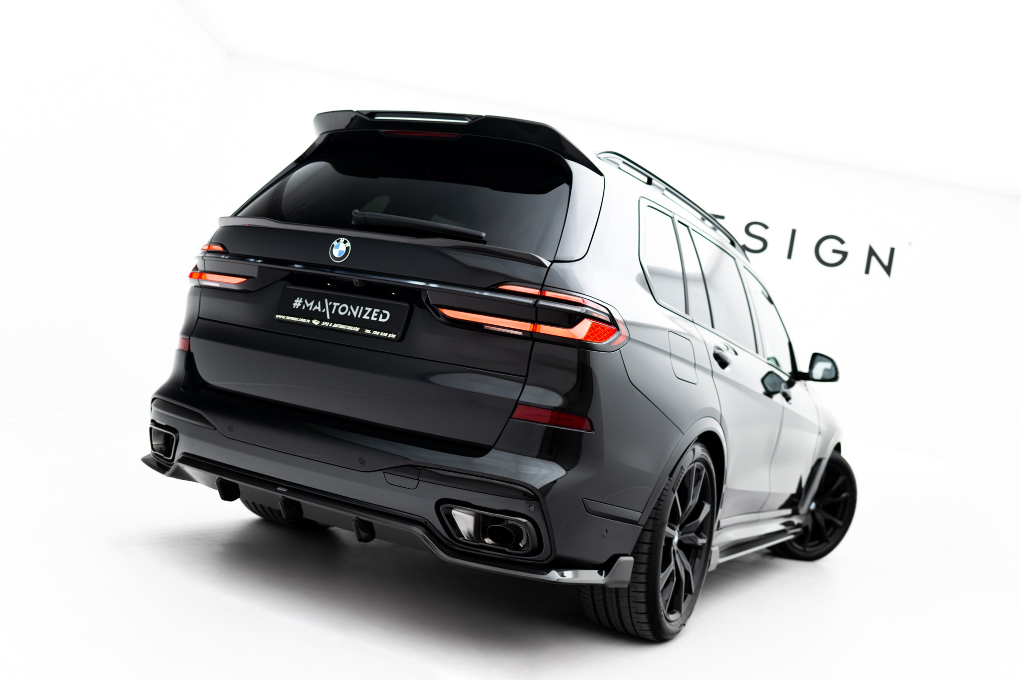 Maxton Design Prepreg Carbon Fiber Heckklappenspoiler (Niedriger) BMW X7 M-Paket G07 für BMW X7 G07