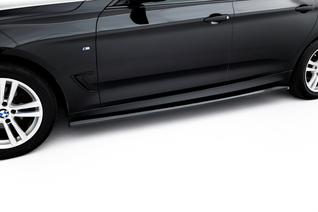 Maxton Design Street+ Seitenschweller Leisten passend für BMW 3er GT M-Paket F34 schwarz Hochglanz