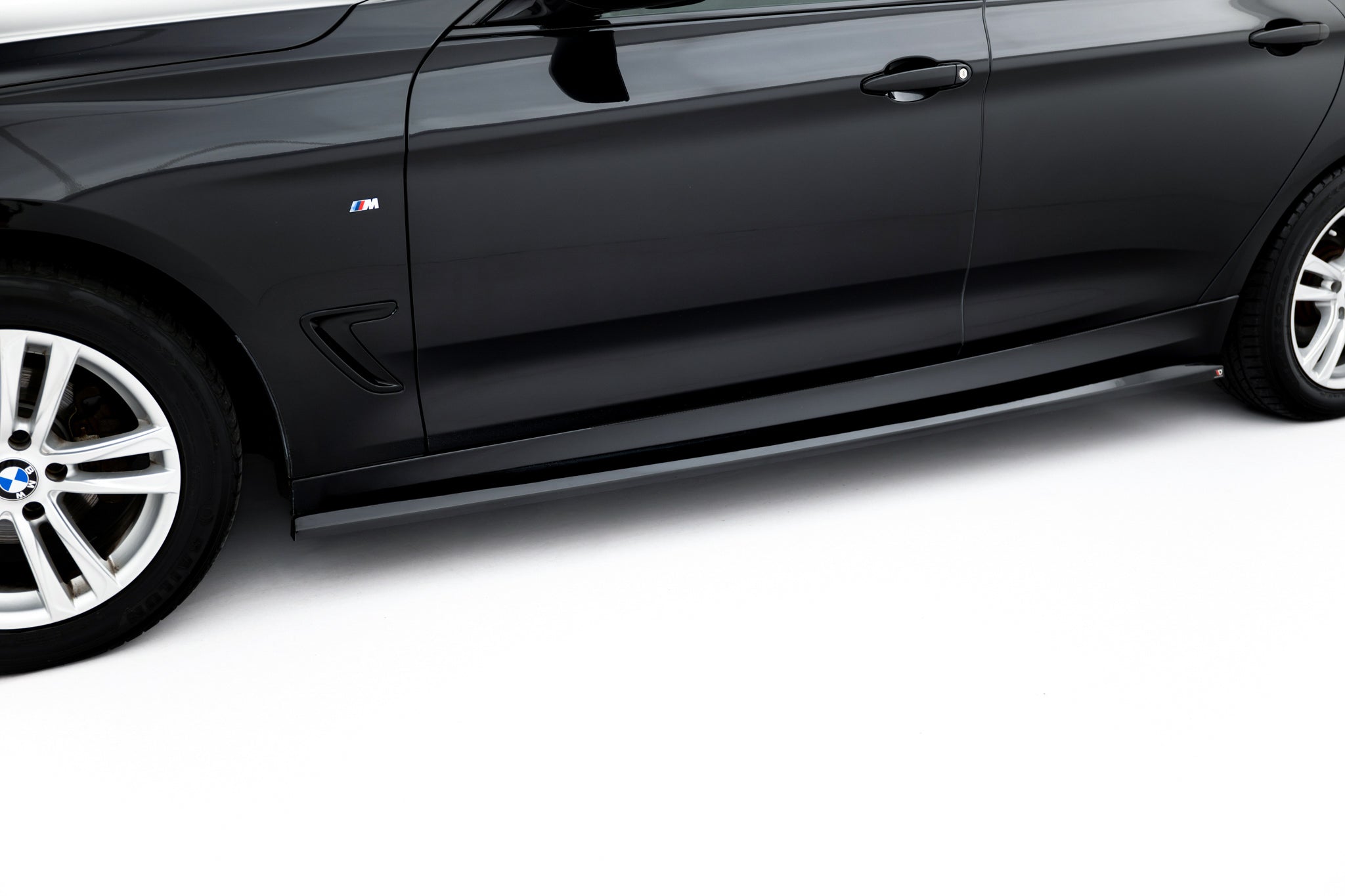 Maxton Design Street+ Seitenschweller Leisten passend für BMW 3er GT M-Paket F34 schwarz Hochglanz