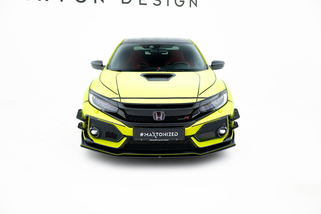 Maxton Design Street Pro Street+ Spoilerlippe Front Ansatz V.2 passend für Honda Civic Type-R Mk10 / Mk10 Facelift