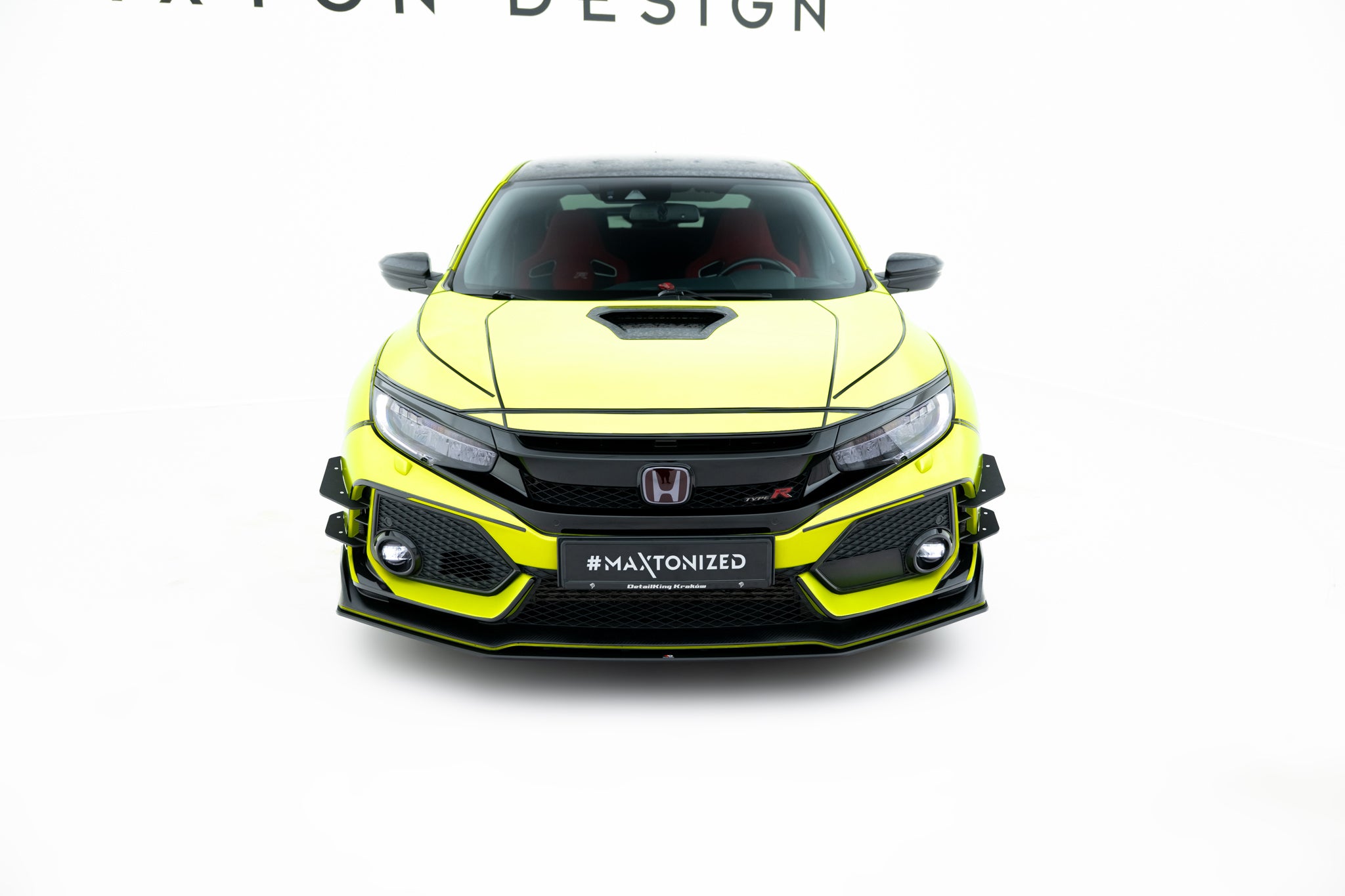 Maxton Design Street Pro Street+ Spoilerlippe Front Ansatz V.2 passend für Honda Civic Type-R Mk10 / Mk10 Facelift