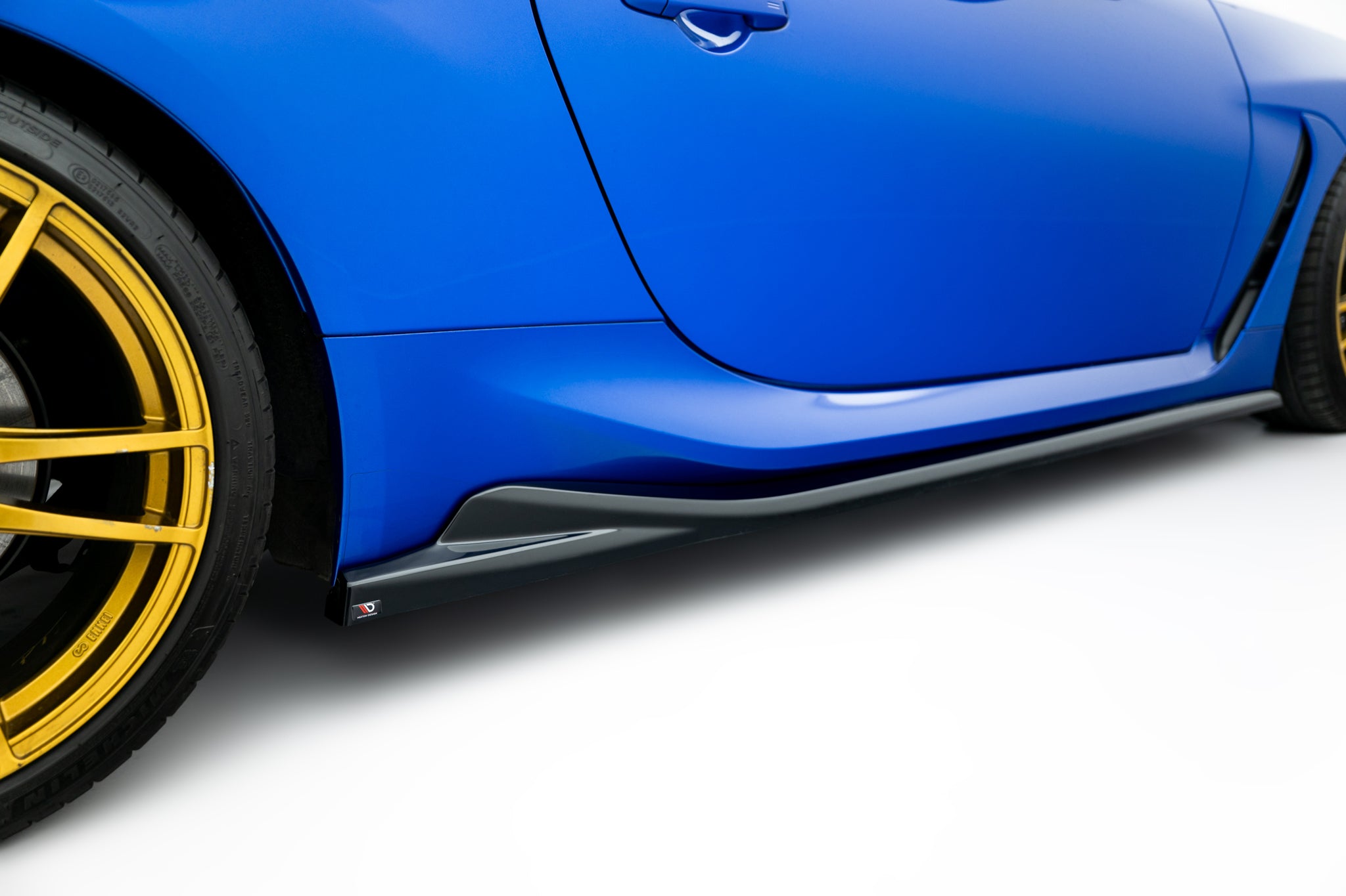 Maxton Design Street+ Seitenschweller Leisten passend für V.1 passend für Subaru BRZ Mk2 schwarz Hochglanz