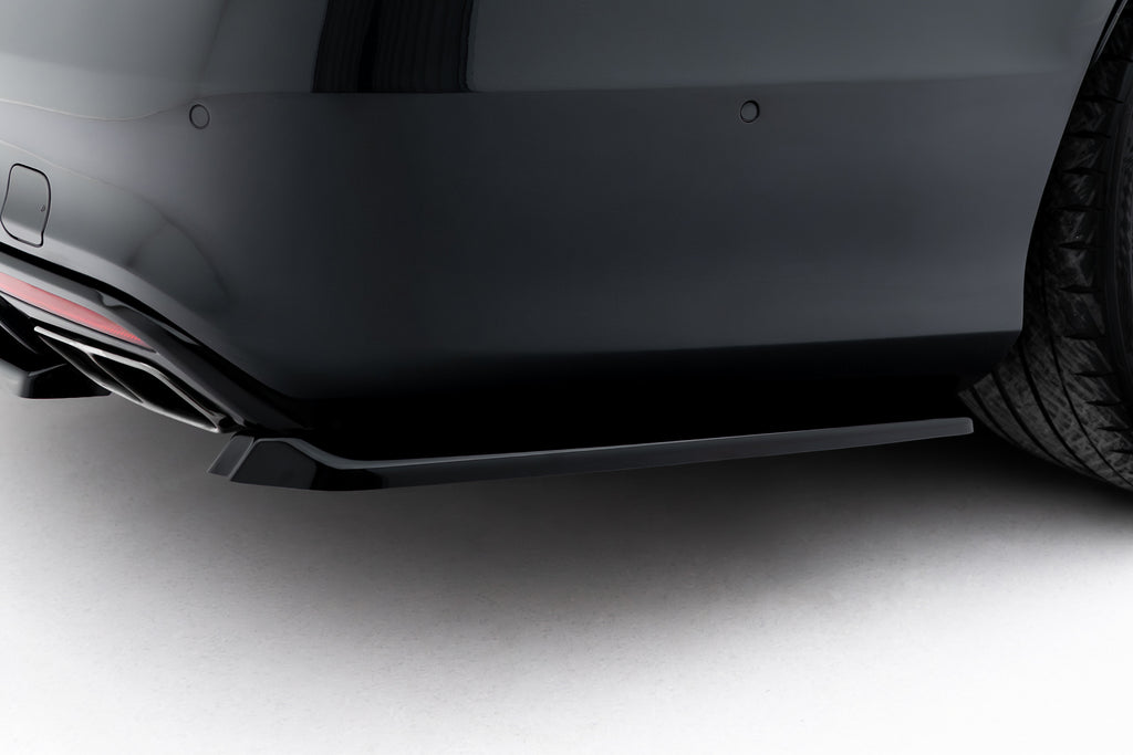 Maxton Design Heck Ansatz Flaps Diffusor Passend für Mercedes-Benz S AMG-Line W222 Schwarz Hochglanz