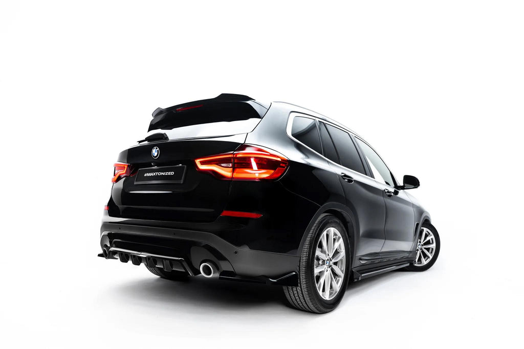 Maxton Design Diffusor für BMW X3 G01 [2017-2021] | Schwarz Hochglanz | ABS-Kunststoff