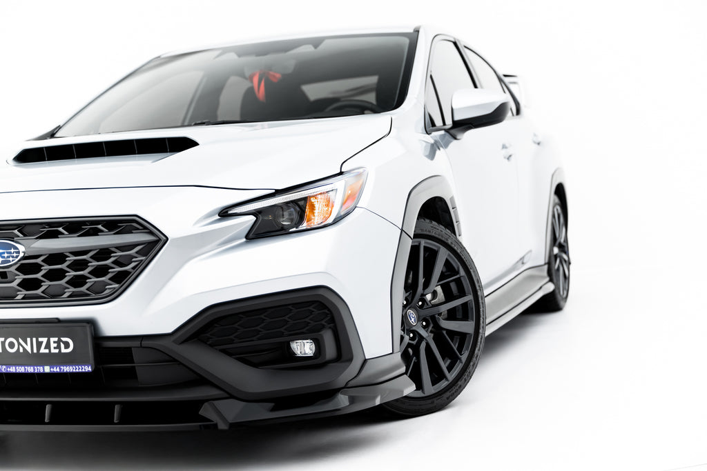 Maxton Design Street+ Spoilerlippe Front Ansatz V.1 passend für Subaru WRX STI Mk2 schwarz Hochglanz