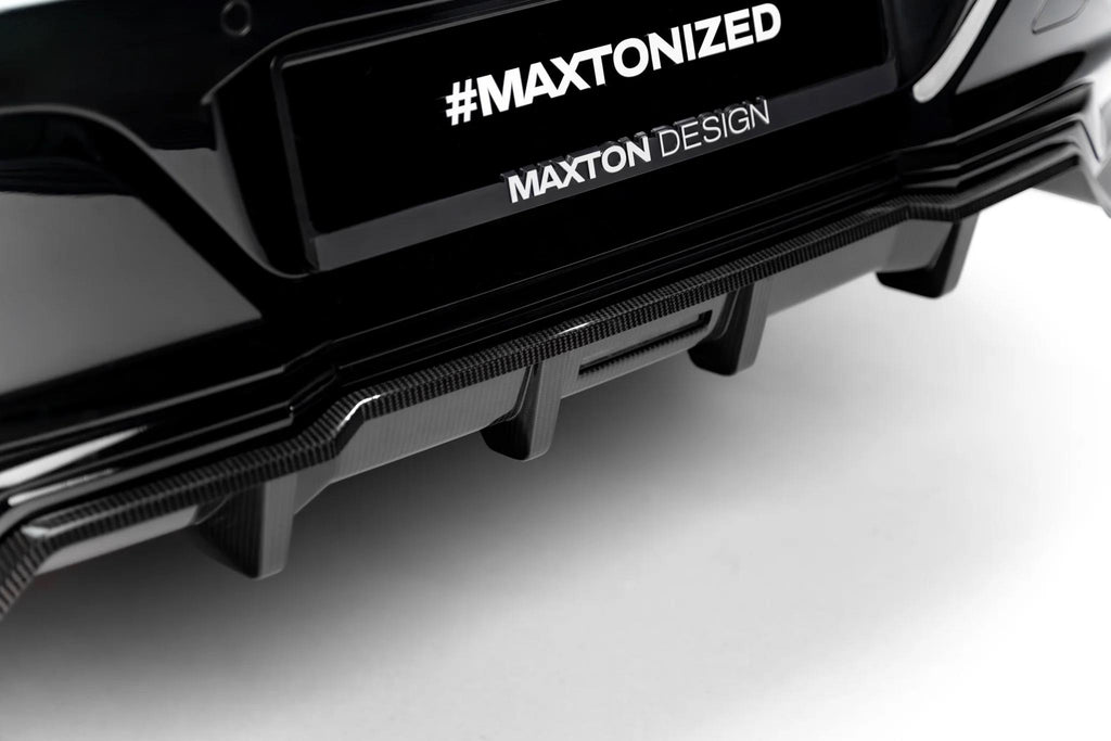 Maxton Design Prepreg Carbon Fiber Rear Splitter (mit Einem Vertikalem Balken) Bmw 7 M-Paket / I7 M-Paket G70