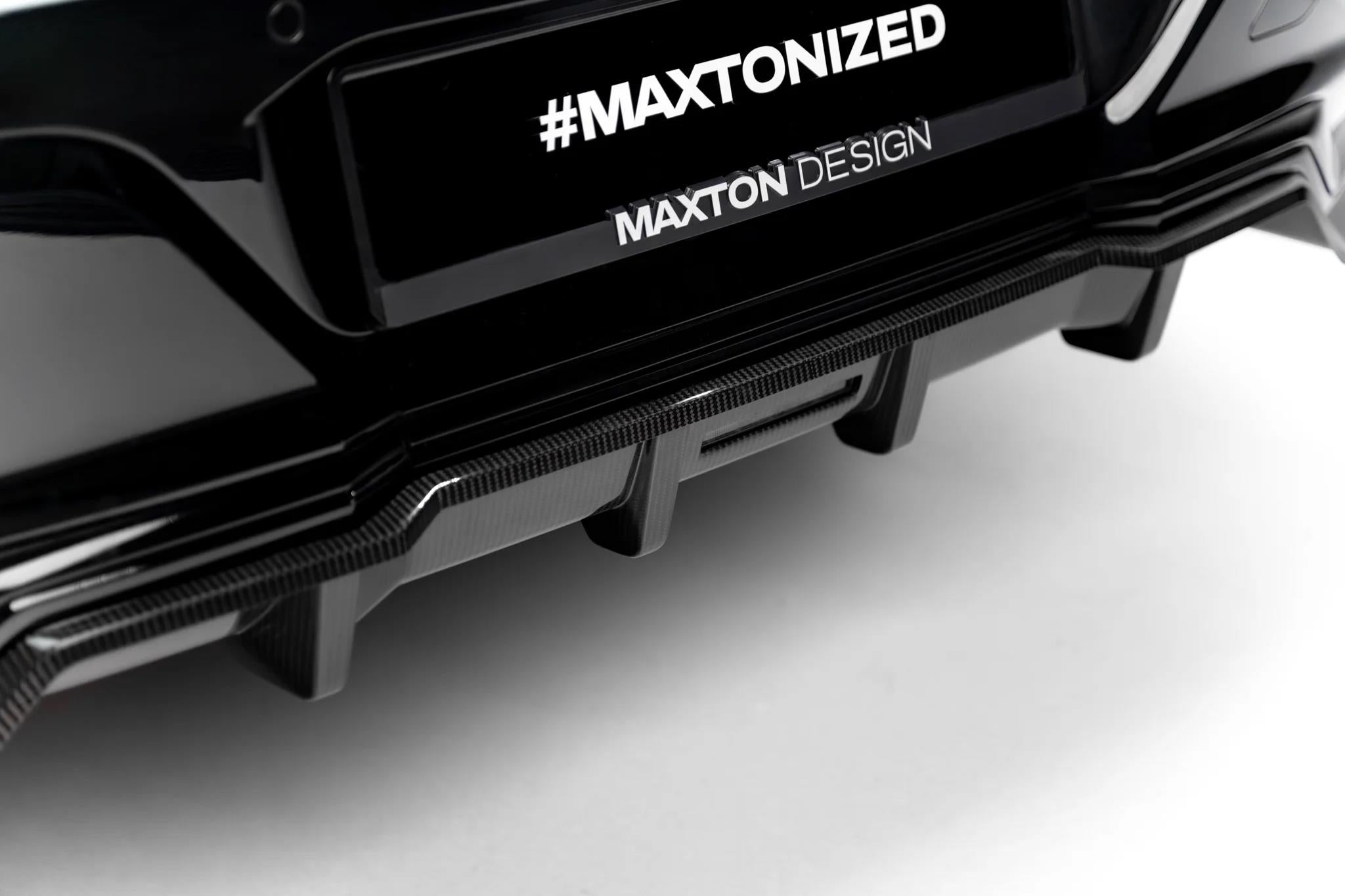 Maxton Design Prepreg Carbon Fiber Rear Splitter (mit Einem Vertikalem Balken) Bmw 7 M-Paket / I7 M-Paket G70