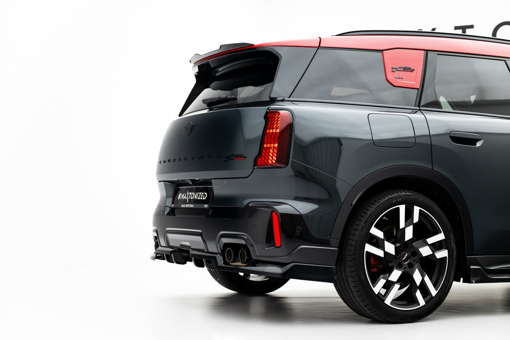 Maxton Design Street+ Mittlerer Diffusor RACE passend für Mini Countryman JCW U25 schwarz Hochglanz