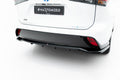 Maxton Design Street+ Mittlerer Diffusor RACE passend für Toyota Highlander Mk4 schwarz Hochglanz