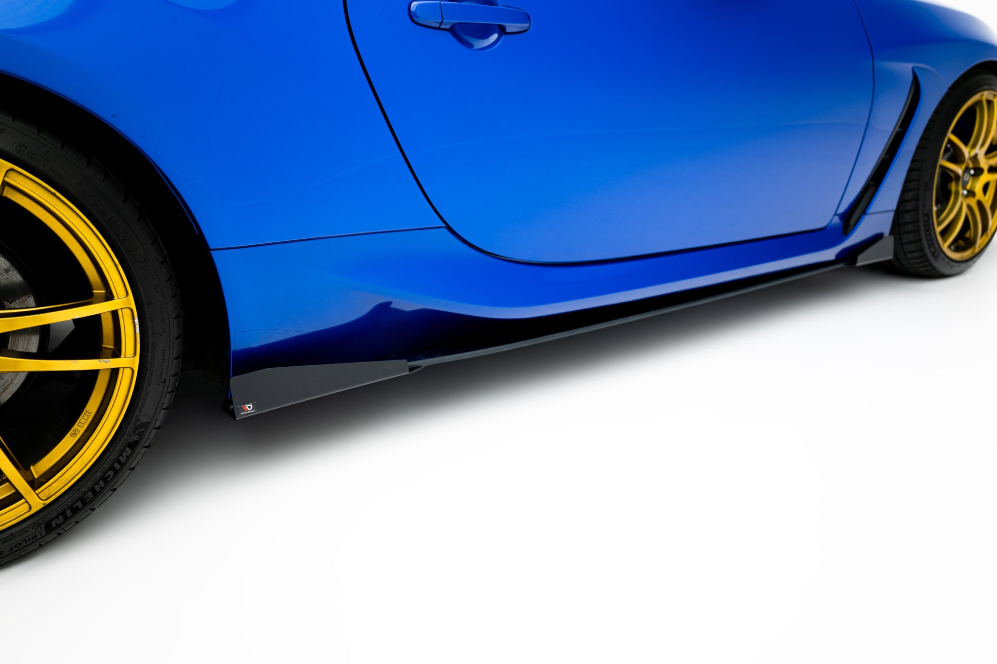 Maxton Design Street Pro Street+ Seitenschweller Leisten passend für V.1 + Flaps passend für Subaru BRZ Mk2 schwarz Hochglanz