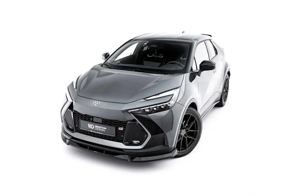 Maxton Design Street+ Spoilerlippe Front Ansatz passend für Toyota C-HR Mk2 schwarz Hochglanz
