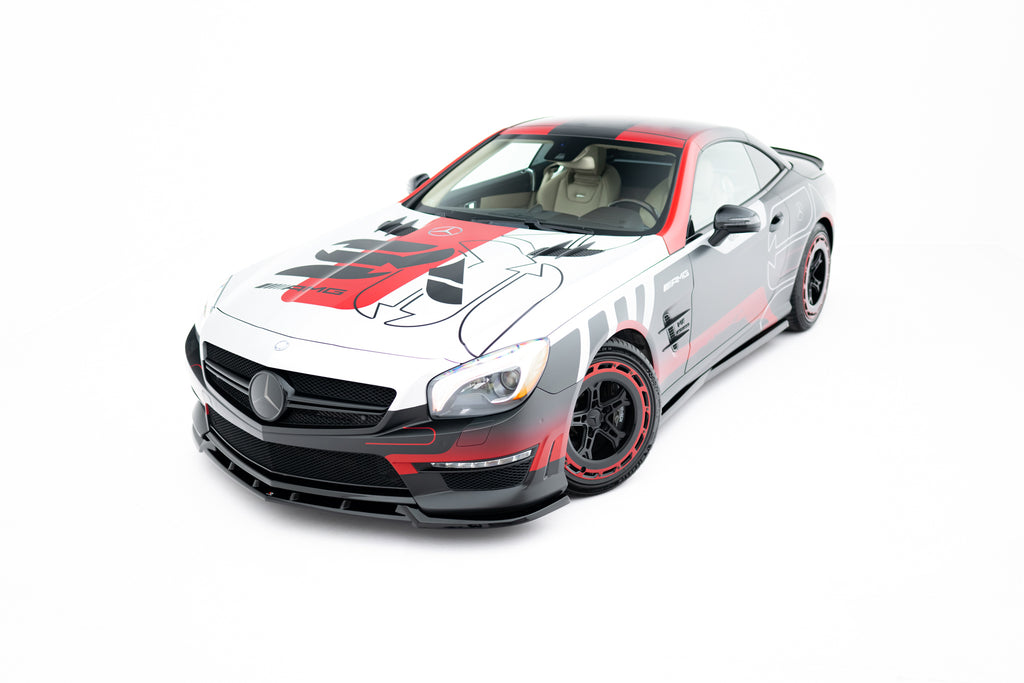 Maxton Design Street+ Spoilerlippe Front Ansatz V.1 passend für Mercedes-Benz SL 63 AMG R231 schwarz Hochglanz