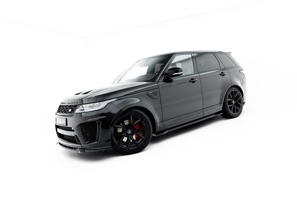 Maxton Design Street+ Seitenschweller Leisten passend für Land Rover Range Rover SVR Mk2 Facelift schwarz Hochglanz