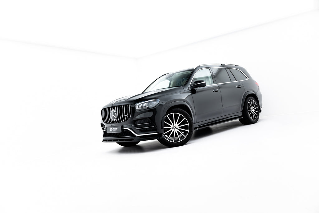 Maxton Design Street+ Spoilerlippe Front Ansatz V.2 passend für Mercedes-Benz GLS AMG-Line X167 schwarz Hochglanz