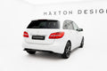 Maxton Design Heck Ansatz Flaps Diffusor passend für Mercedes-Benz B W246 schwarz Hochglanz