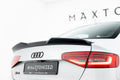Maxton Design Spoiler CAP 3D passend für Audi S4 Limousine B8 Facelift schwarz Hochglanz