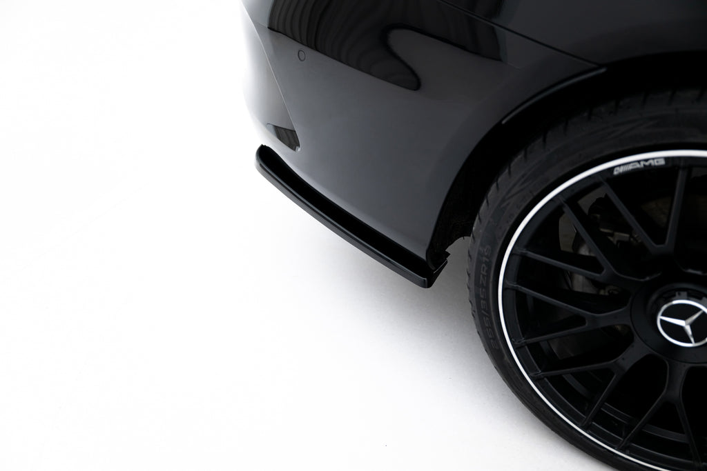Maxton Design Heck Ansatz Flaps Diffusor passend für Mercedes- Benz C Coupe AMG-Line C205 schwarz Hochglanz