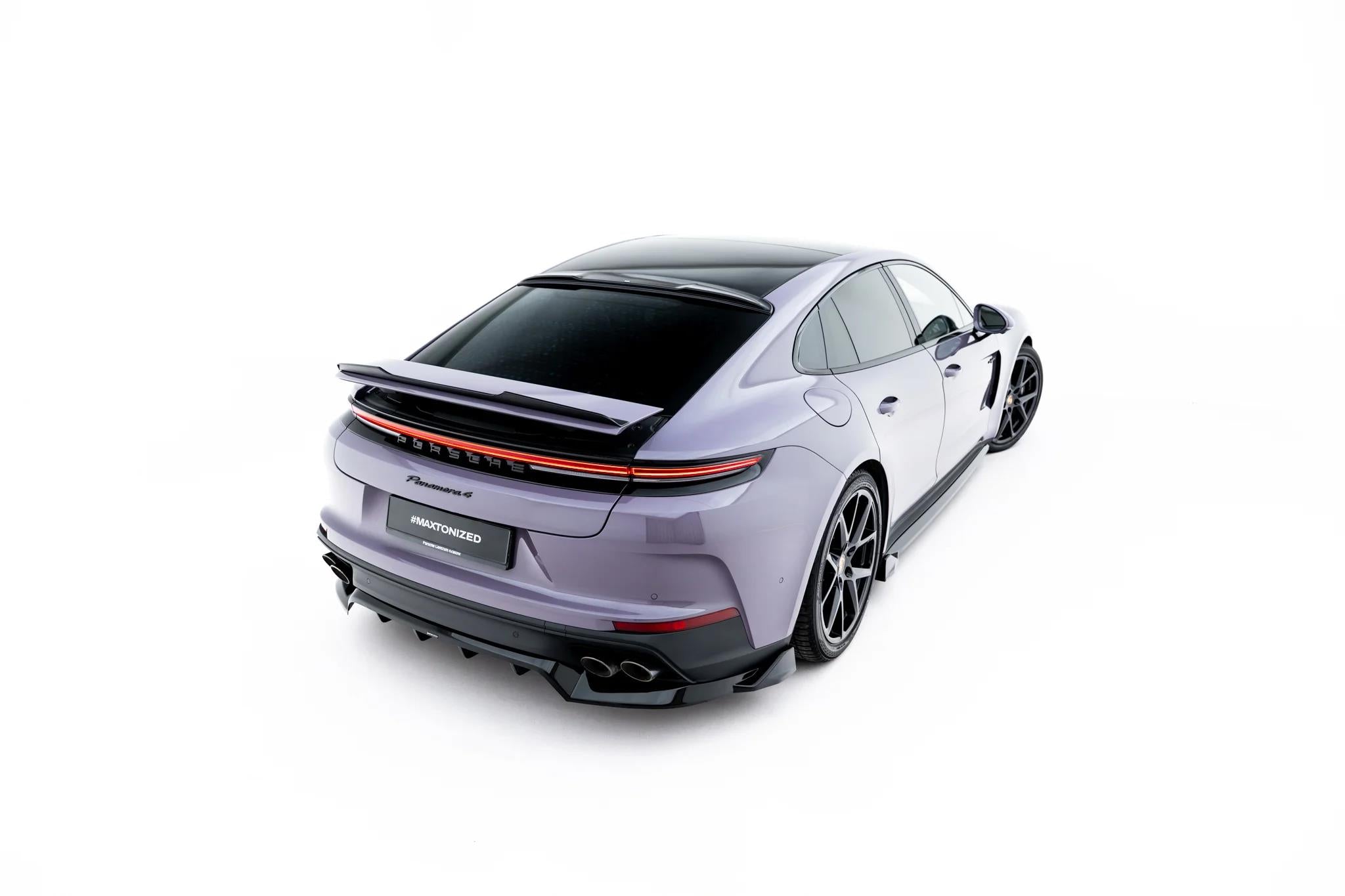 Maxton Design Heckspoiler Lippe Porsche Panamera 4 / 4S E-Hybrid / 4 E-Hybrid 972 Schwarz Hochglanz