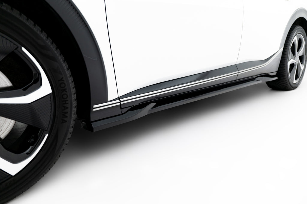 Maxton Design Street+ Seitenschweller Leisten passend für Kia EV6 Mk1 schwarz Hochglanz