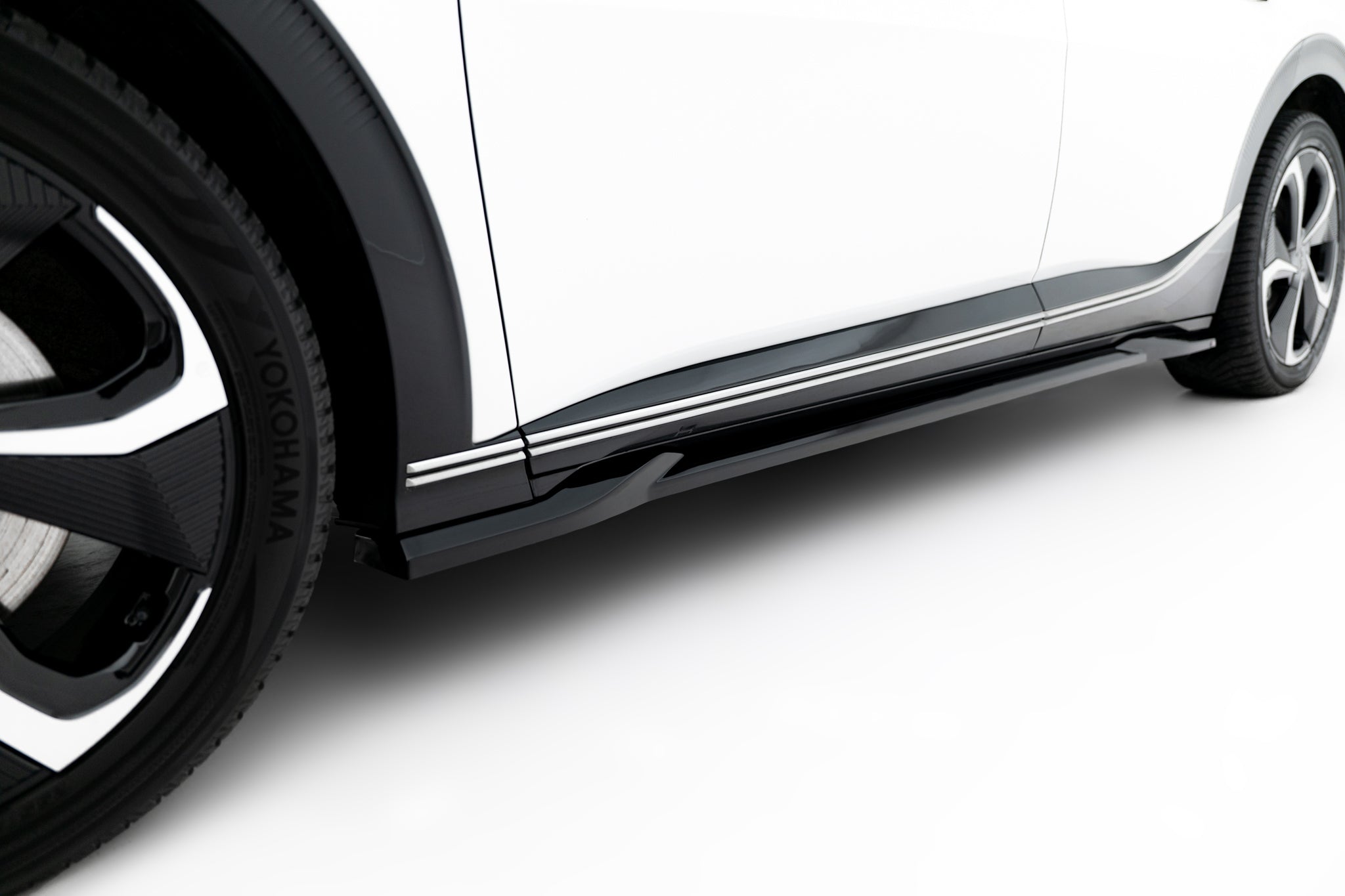 Maxton Design Street+ Seitenschweller Leisten passend für Kia EV6 Mk1 schwarz Hochglanz
