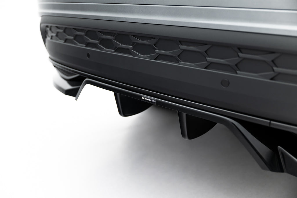 Maxton Design Street+ Mittlerer Diffusor RACE passend für Skoda Kodiaq Sportline Mk2 schwarz Hochglanz