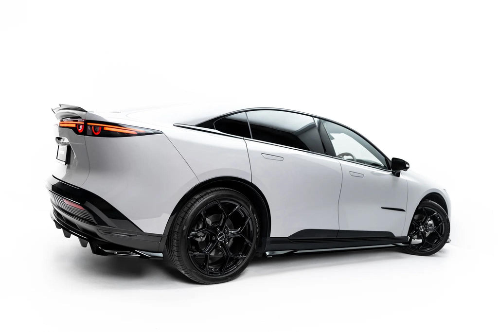 Maxton Design Street+ Seitenschweller Leisten für Mazda 6e Mk1 [2024-] | Schwarz Hochglanz | ABS-Kunststoff | mit TTG (eintragungsfrei)