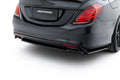 Maxton Design Heckansatz V.2 Mercedes-Benz S AMG-Line W222 Schwarz Hochglanz