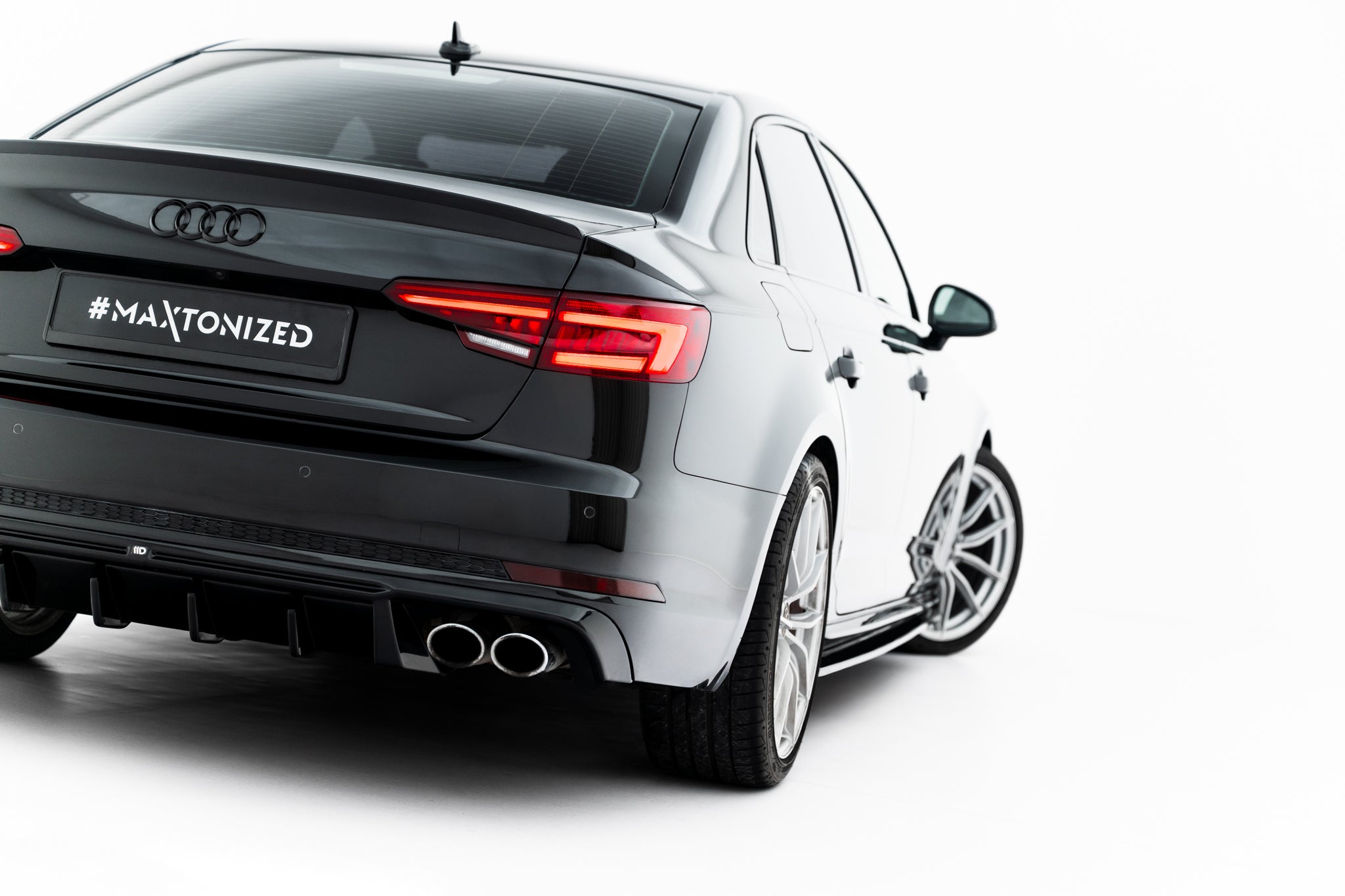 Maxton Design Diffusor Heck Ansatz passend für Audi S4 Limousine / Avant B9
