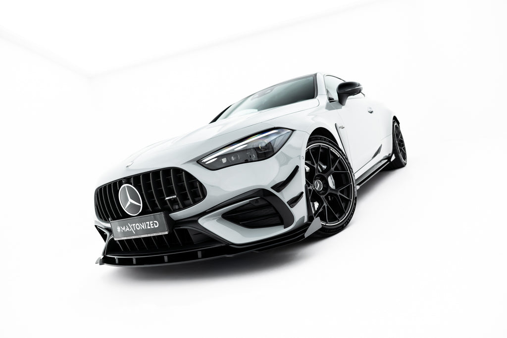 Maxton Design Front Stoßstange Flaps passend für Flaps Mercedes-AMG CLE 53 Aero C236 schwarz Hochglanz