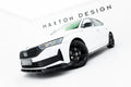 Maxton Design Street+ Spoilerlippe Front Ansatz passend für Skoda Octavia Sportline Liftback / Combi Mk4 Facelift schwarz Hochglanz